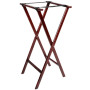 Red Brown Folding Wood Tray Stand | Elara Trading