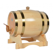 3L Pine Wood Wine Barrel – Whiskey & Wine Dispenser