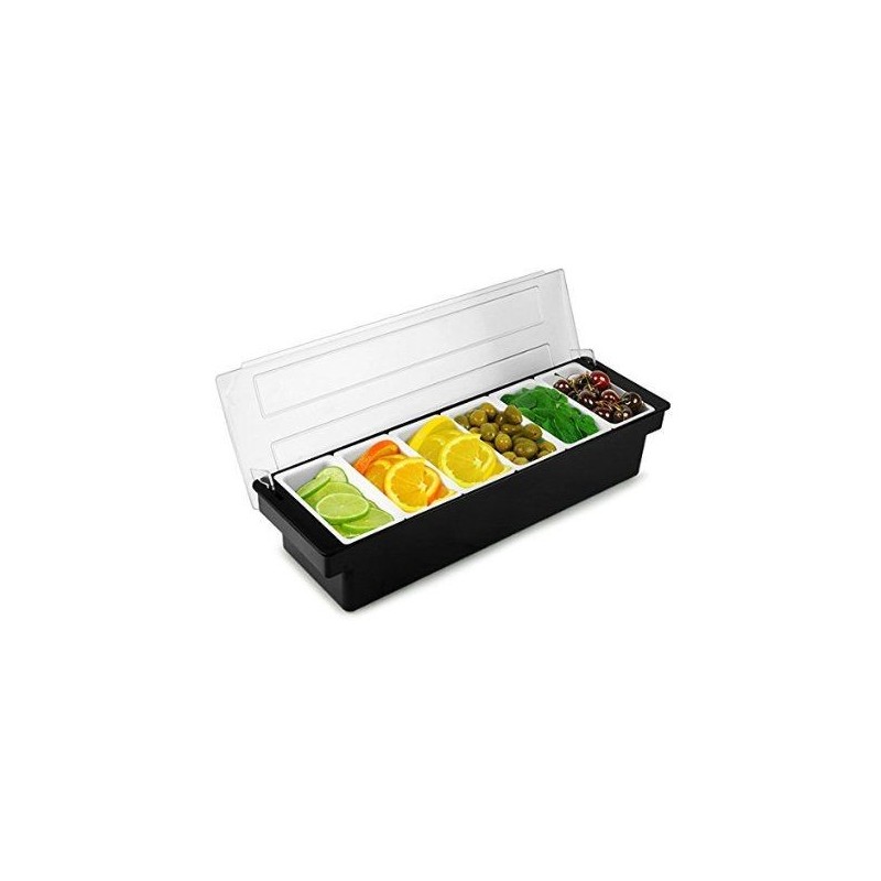 6-Section Bar Condiment & Garnish Dispenser | Elara Trading UAE