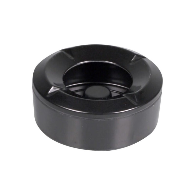 Black Melamine Windproof Ashtray 10cm | Outdoor & Indoor Use