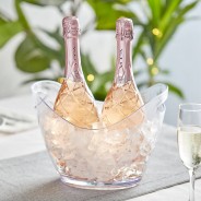 Acrylic Wine Ice Bucket 4L – Clear Durable Beverage Chiller