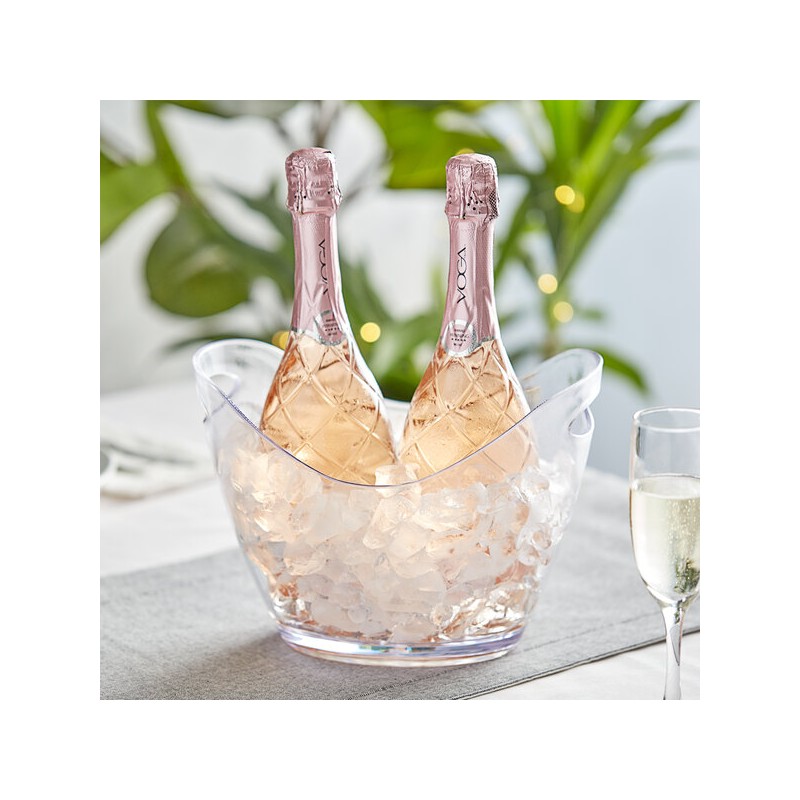 Acrylic Wine Ice Bucket 4L – Clear Durable Beverage Chiller