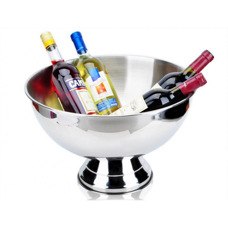 Stainless Steel Punch Bowl with Base 34 cm – Bar Equipment Dubai | Elara Trading