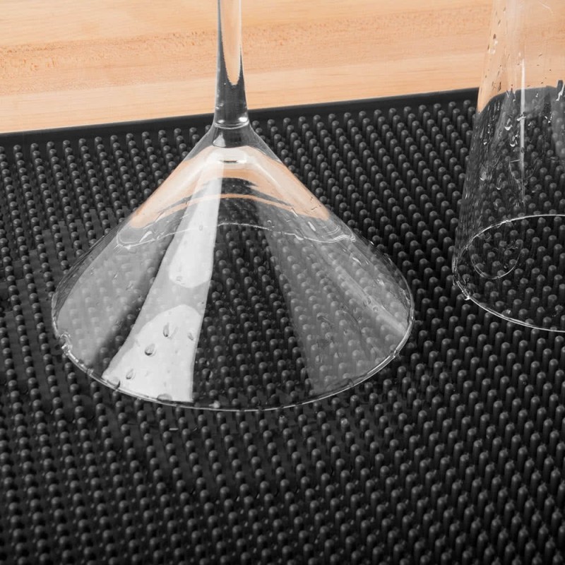 Black Service Bar Mat 30x45 cm – Rubber Mat | Elara Trading