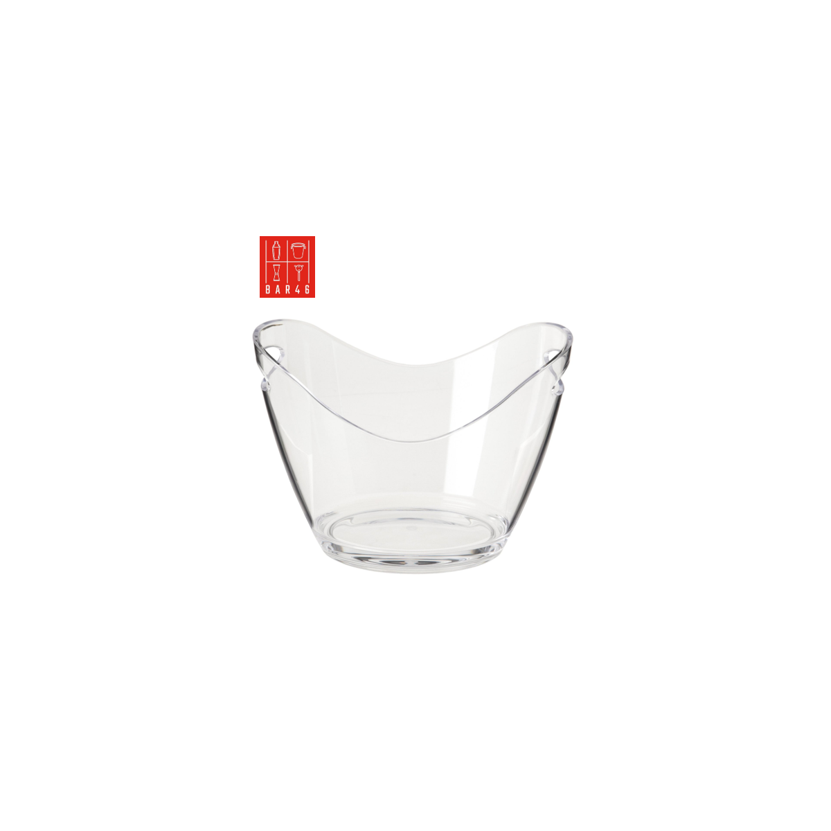 Large Acrylic Ice Bucket – Holds 6 to 8 Bottles | Elara Trading