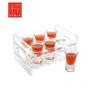Acrylic 6 Shot Glass Tray – Party Shot Holder | Elara Trading