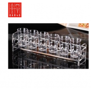 Acrylic 6 Shot Glasses Tray – Bar Serving Tool | Elara Trading