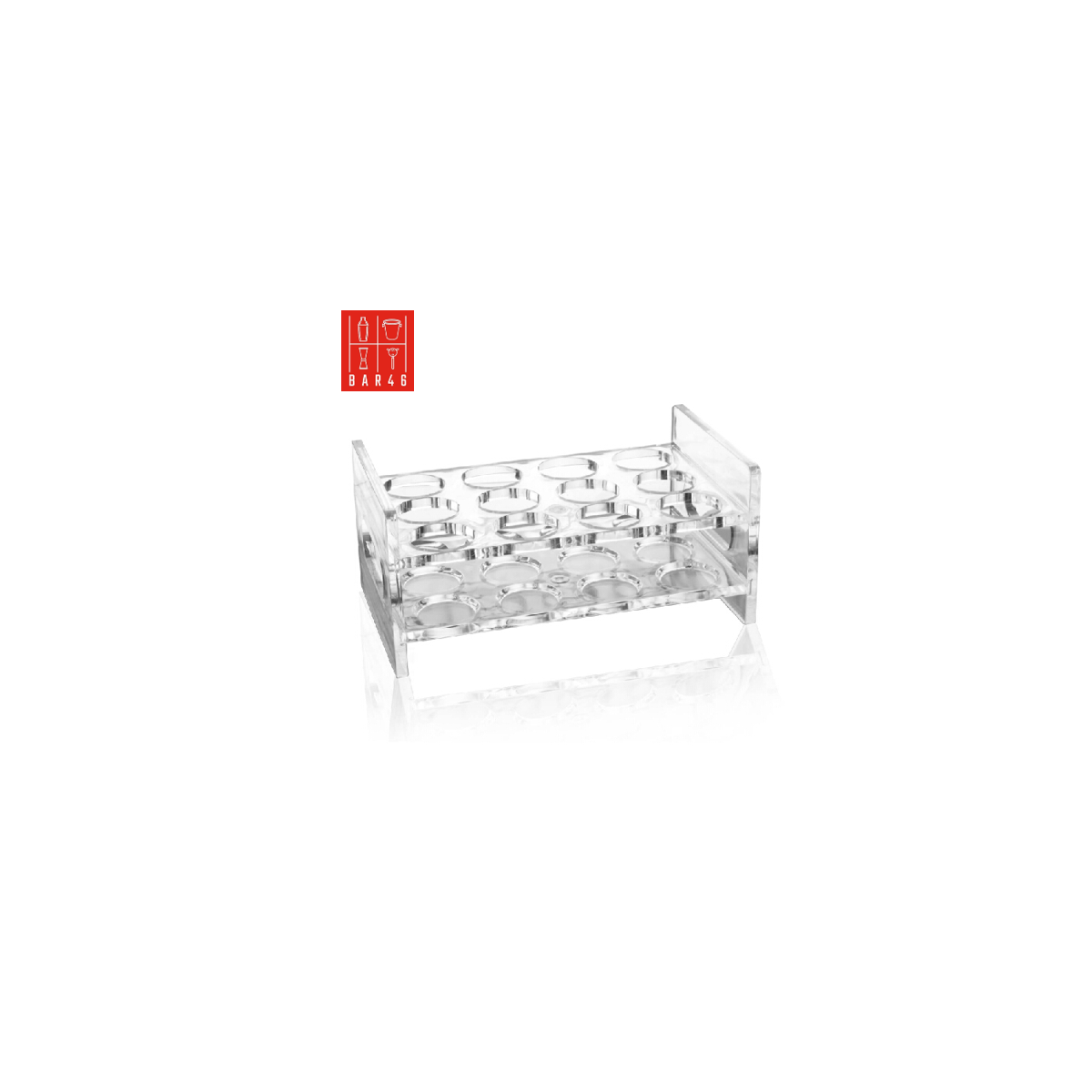 Acrylic 12 Shot Glass Tray | Drinkware for Bars & Events