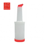 1 Qt Store 'N Pour Bottle – Red Spout & Cap |Elara Trading Barware