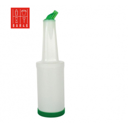Store 'N Pour White Container with Green Spout and Cap, (1Qt./1.1l)