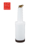 Store 'N Pour White Container with Brown Spout and Cap, (1Qt./1.1l)