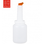 Store 'N Pour White Container with Red Spout and Cap, (0.5Gl/2.2l)