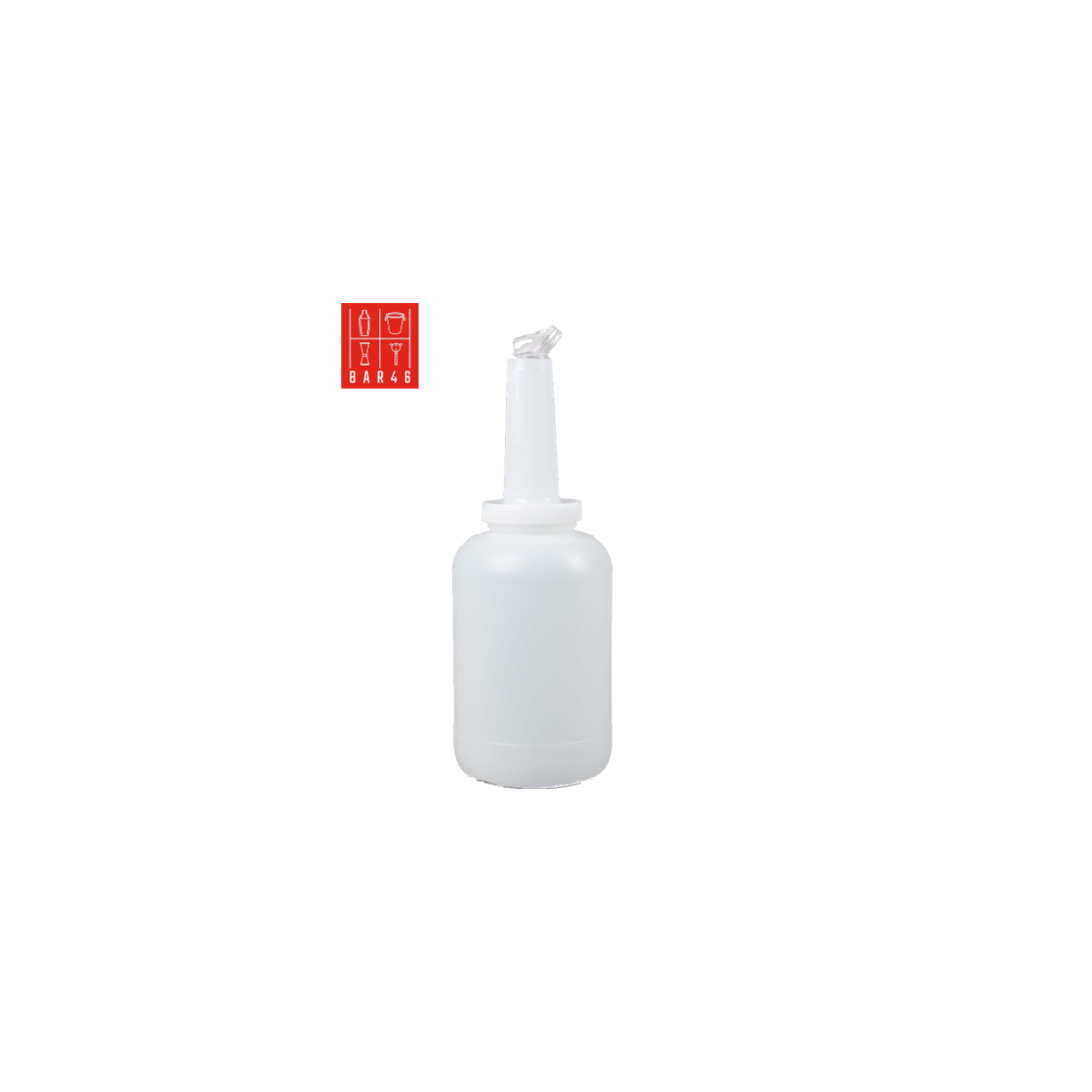 Store 'N Pour White Container with White Spout and Cap, (0.5Gl/2.2l)