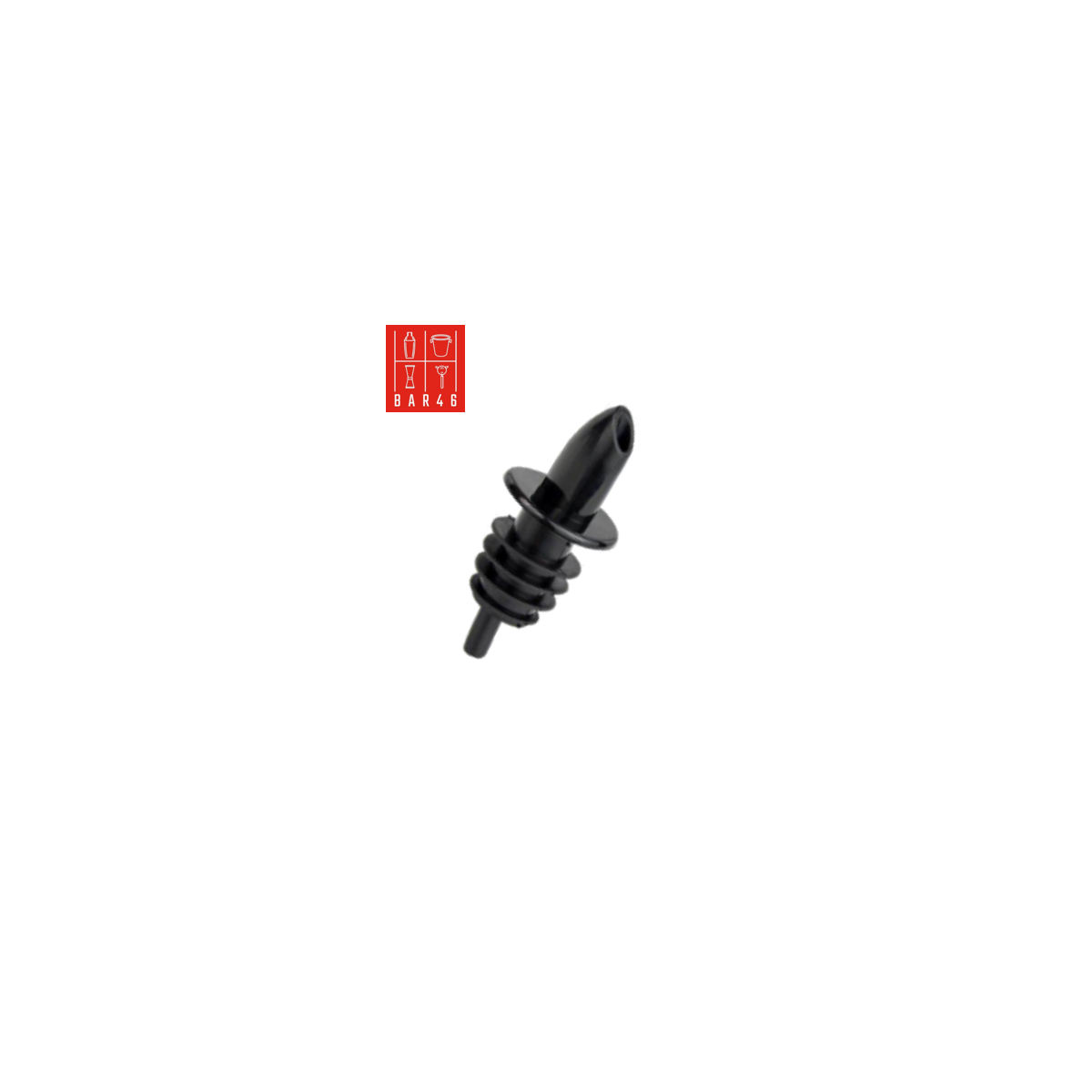 Black Plastic Speed Pourer (Pack of 12) – Bar Equipment Dubai | Elara Trading