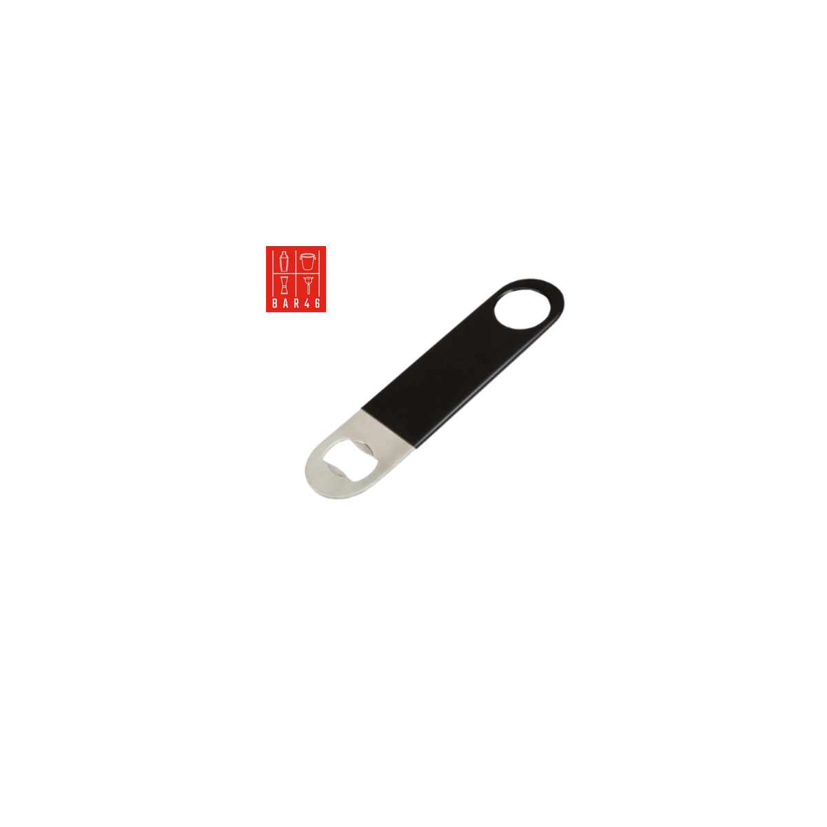 Vinyl Black Flat Bottle Opener – Professional Bar Blade by Elara Trading