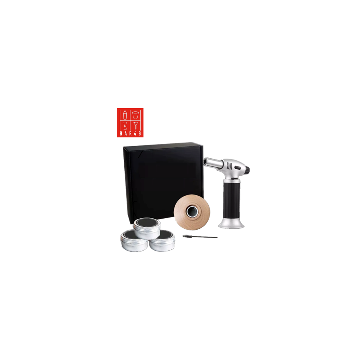 Cocktail Smoking Kit with Torch – 4 Wood Chip Flavours