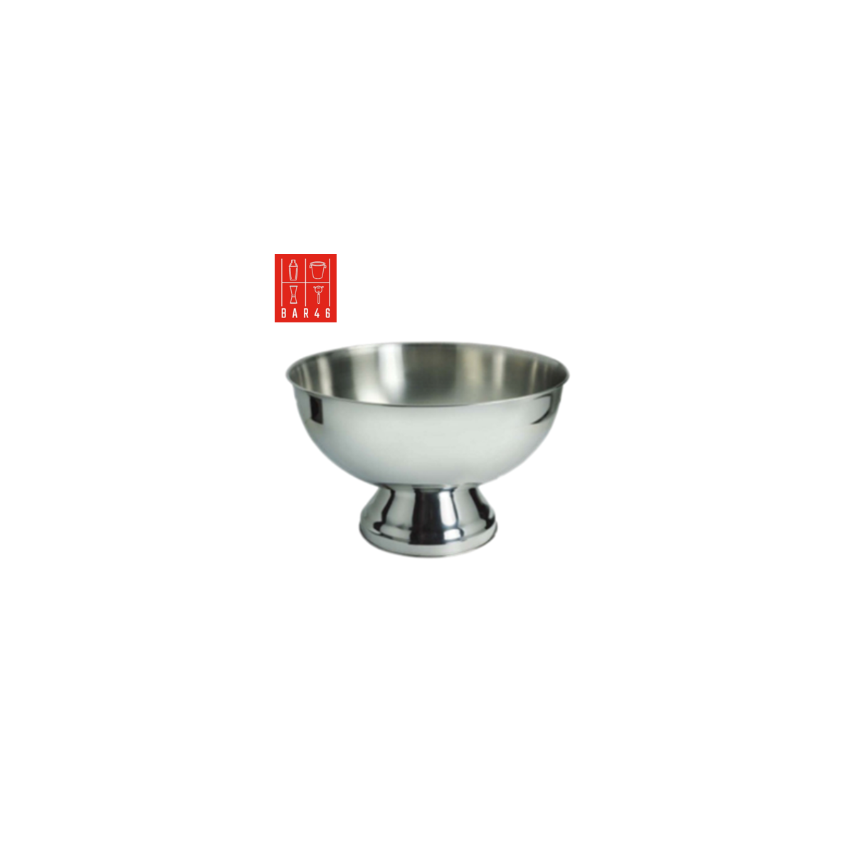 Stainless Steel Punch Bowl with Base 34 cm – Bar Equipment Dubai | Elara Trading