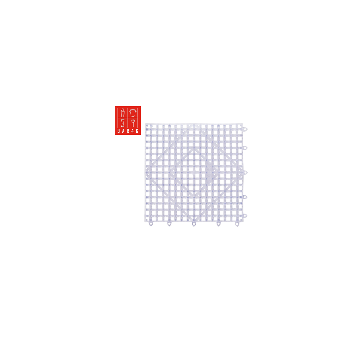 White Interlocking Bar Mat – Bar Equipment Dubai | Elara Trading