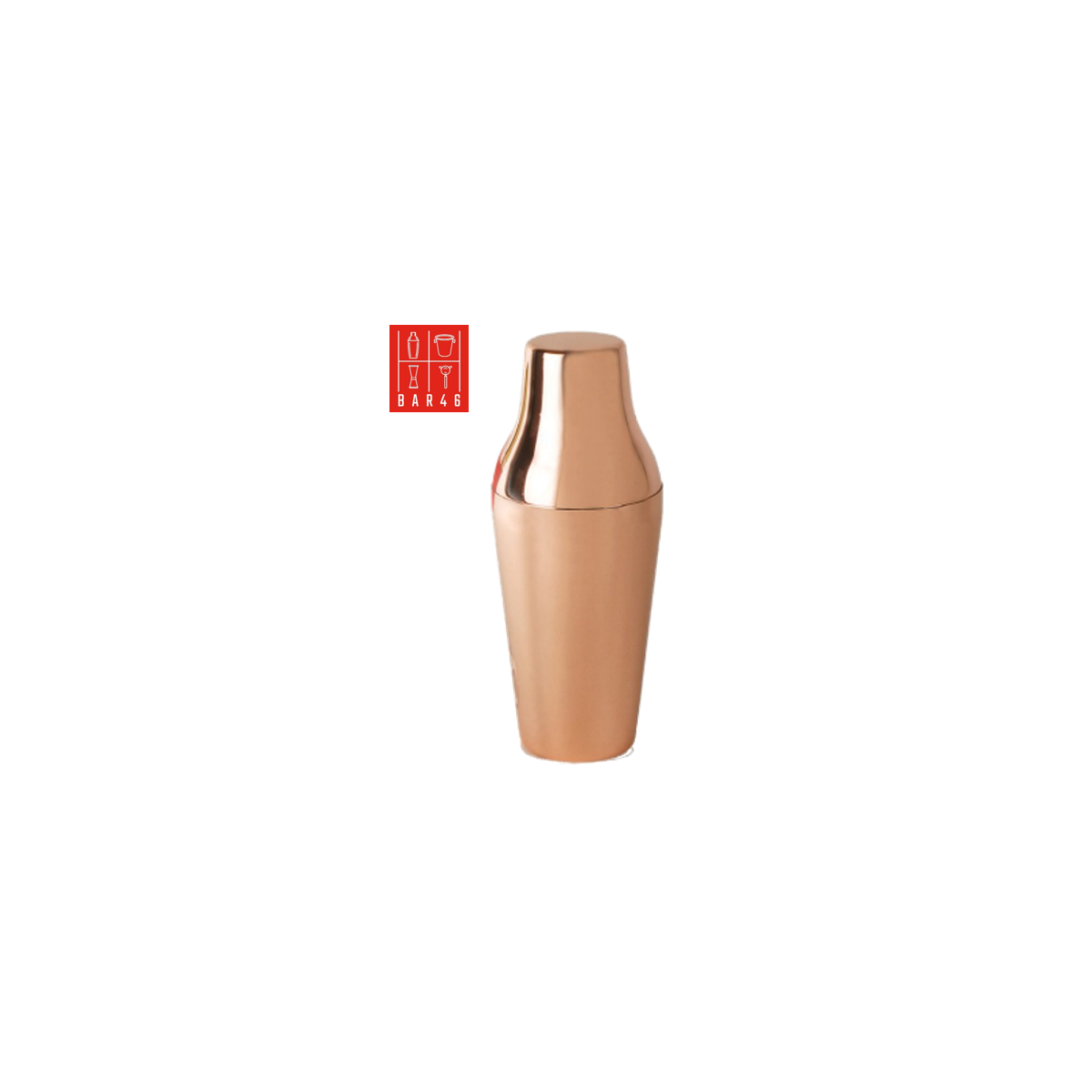 Polished Parisian Copper Cocktail Shaker 600ml – Elara Trading UAE