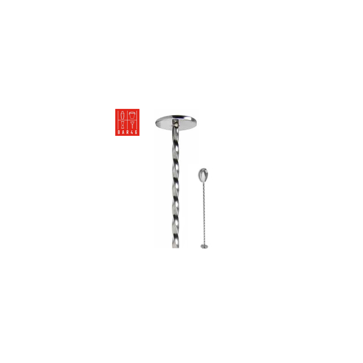 30cm Stainless Steel Bar Spoon with Muddler | Elara Trading UAE