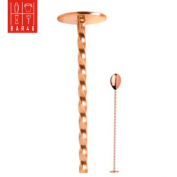 Gold Bar Spoon with Muddler 30cm | Elara Trading Bar Tool