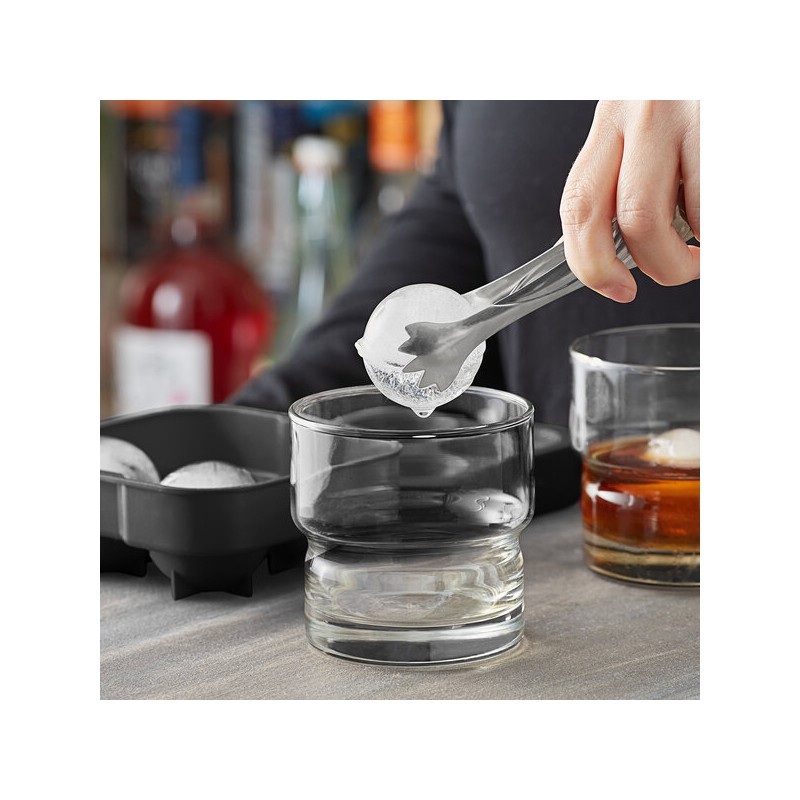 2-Sphere Silicone Ice Ball Mould – Black | Elara Trading