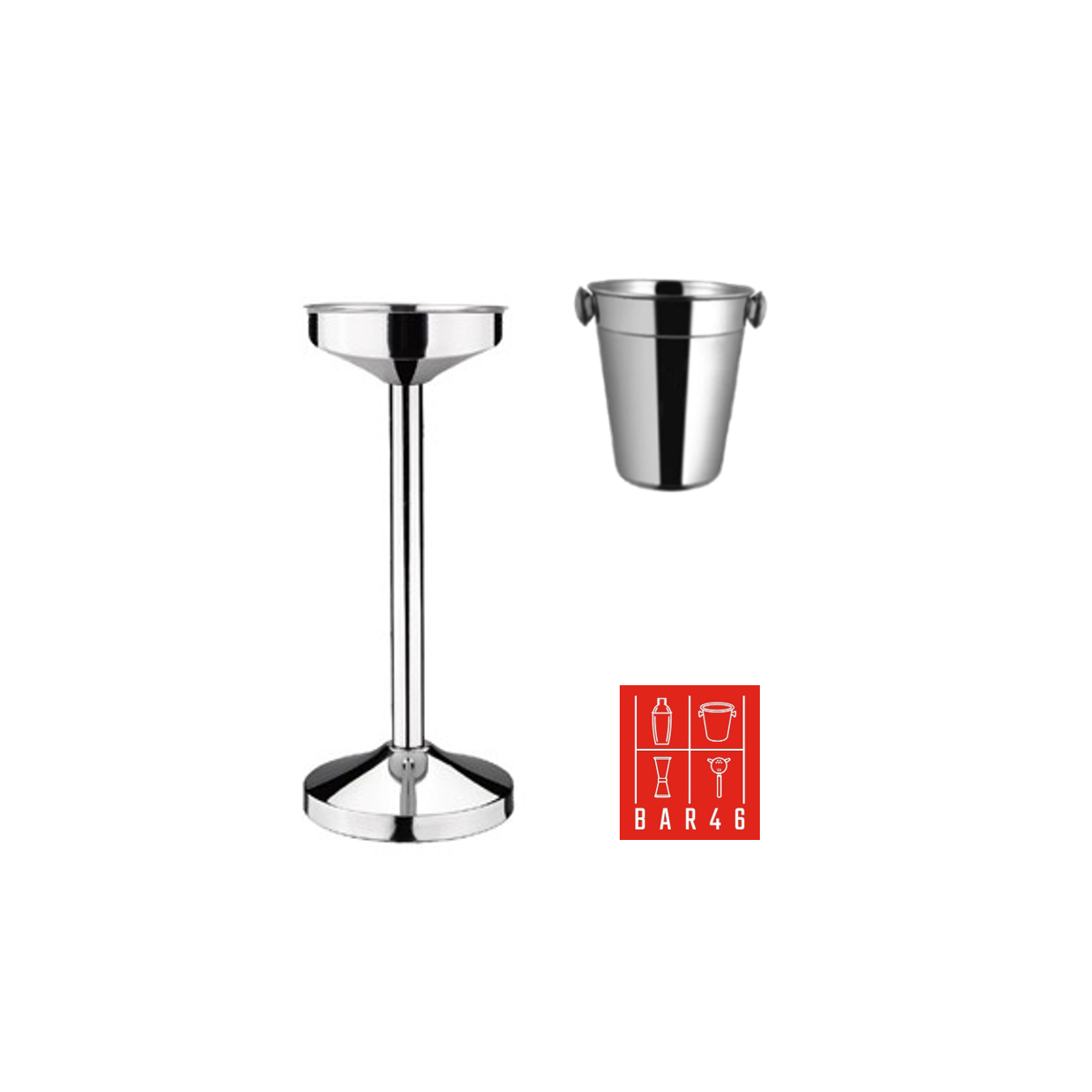 Set Riviera Stand + 4 L Wine Bucket with Knobs | Elara Trading Dubai