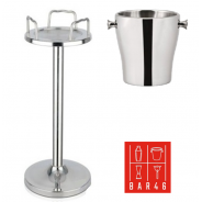 Set – Tulip Stand + Double Wall Wine Bucket with Knobs (4 L) | Elara Trading
