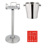 Set – Tulip Stand + Double Wall Wine Bucket with Knobs (4 L) | Elara Trading