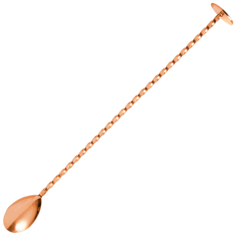Copper Bar Spoon with Muddler 40cm | Elara Trading Bar Tools UAE