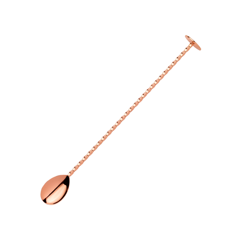 Café de Paris, Gold Platted Bar Spoon with Muddler, (16"/40cm)