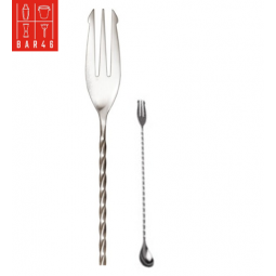 Café de Paris, Stainless Steel Bar Spoon with Trident, (11"/30 cm)