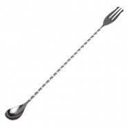 Café de Paris, Stainless Steel Bar Spoon with Trident, (11"/30 cm)