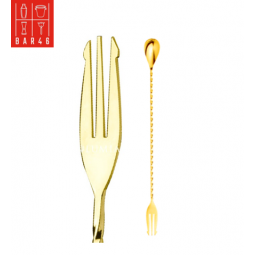 Gold Plated Bar Spoon with...