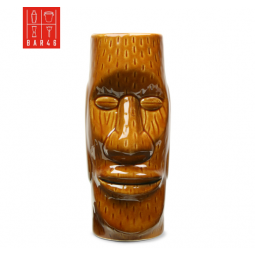 Easter Island Ceramic Tiki Mug 450ml – Moai Cocktail Mug | Elara Trading Dubai