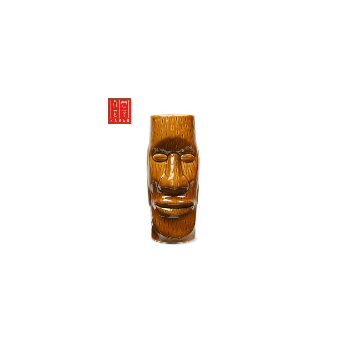 Easter Island Ceramic Tiki Mug 450ml – Moai Cocktail Mug | Elara Trading Dubai