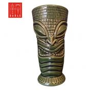 Kui Kavali Ceramic Tiki Mug 550ml – Large Tribal Cocktail Mug | Elara Trading UAE