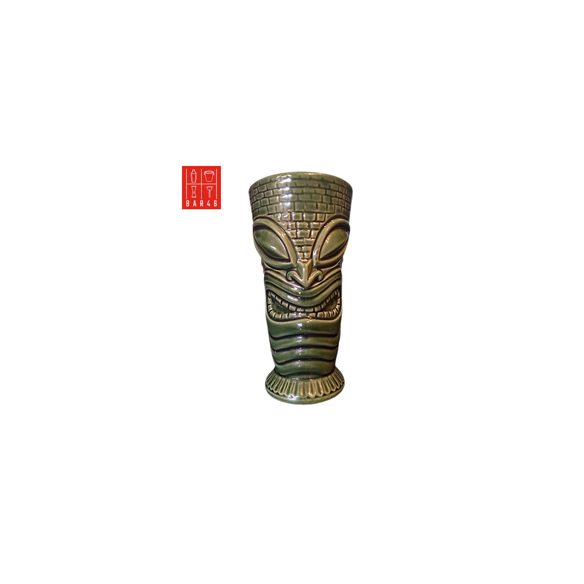 Kui Kavali Ceramic Tiki Mug 550ml – Large Tribal Cocktail Mug | Elara Trading UAE