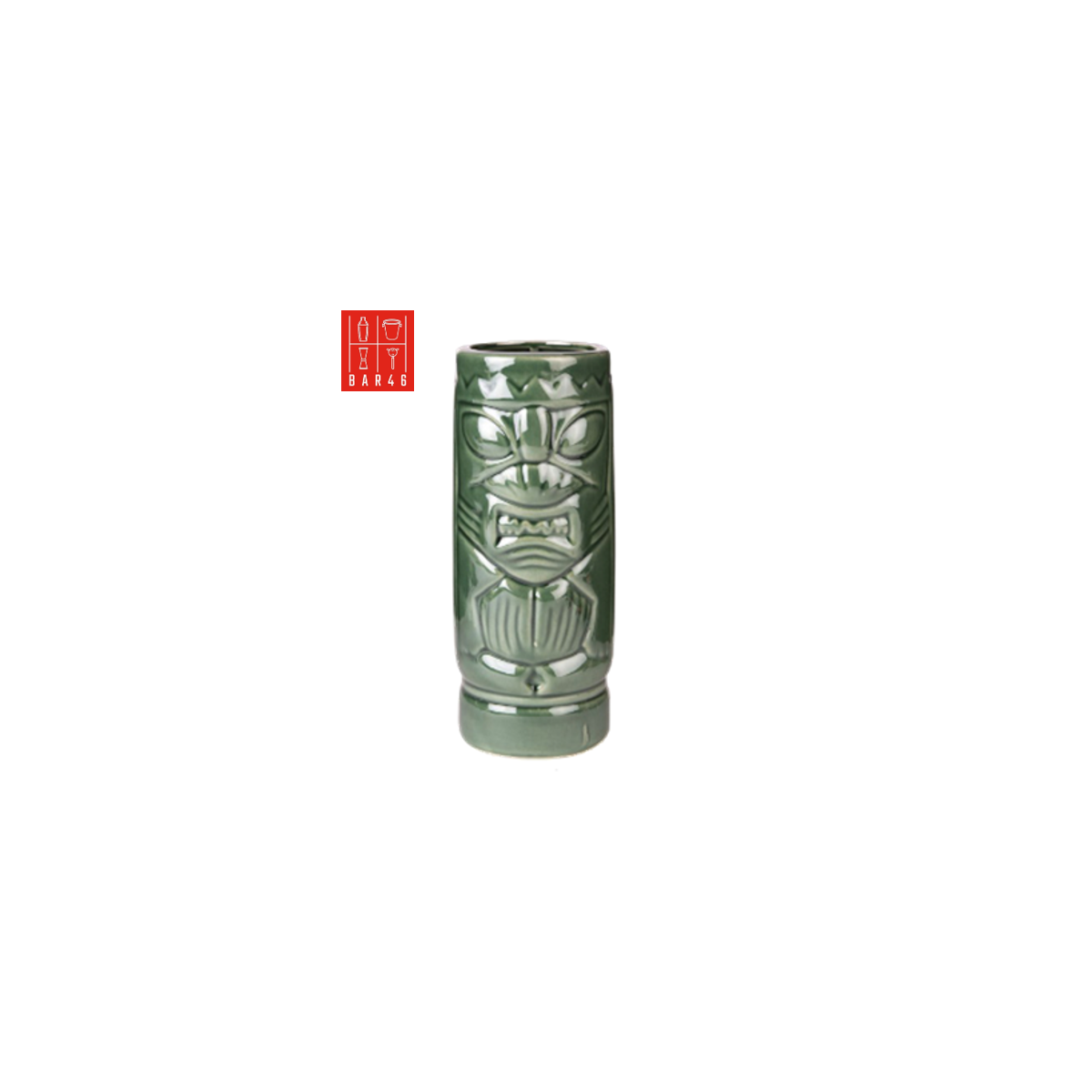Ku Kaili Ceramic Tiki Mug 500ml – Tribal Bar Mug | Elara Trading Dubai