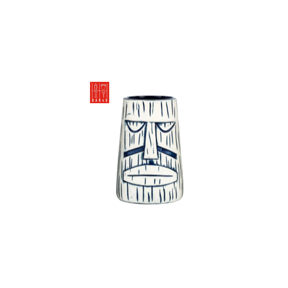 Kalui Face Ceramic Tiki Mug 550ml – Large Cocktail Mug | Elara Trading UAE