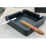 Heavy Aluminium Ashtray – Black Matte | Bar Tools Dubai