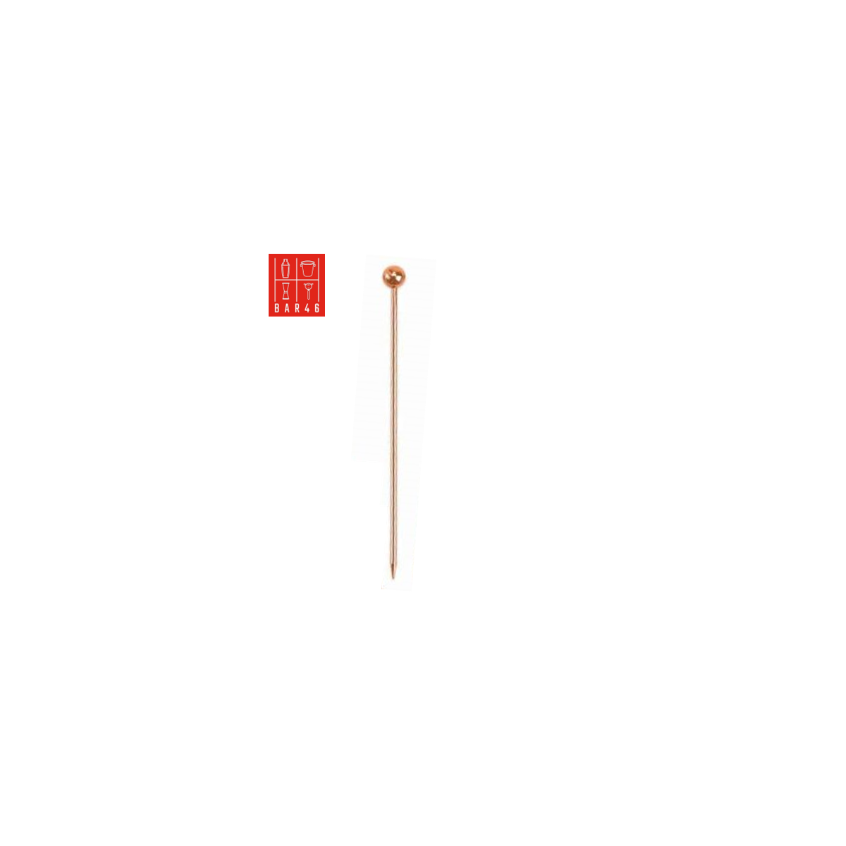 Copper-Plated Cocktail Pick with Ball Top – Bar Tools Supplier UAE | Elara Trading