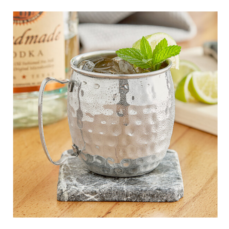 Hammered Stainless Steel Moscow Mule Mug 450ml | Elara Trading Bar Tools UAE