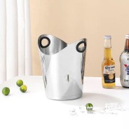 Stainless Steel Wine Bucket 4.2L – Premium Polished with Handles