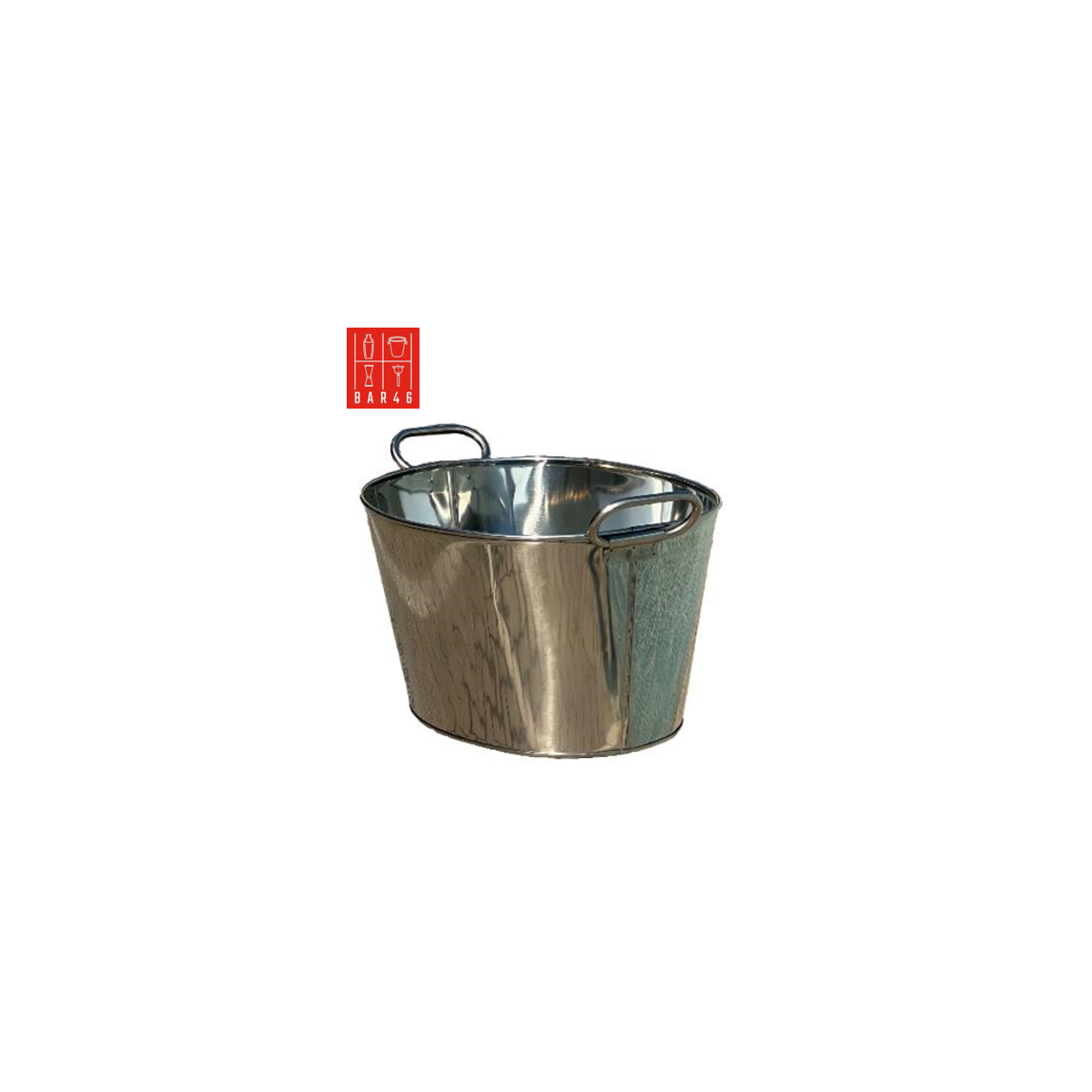 Oval Stainless Steel Beverage Tub 12 L – Bar Equipment Dubai | Elara Trading