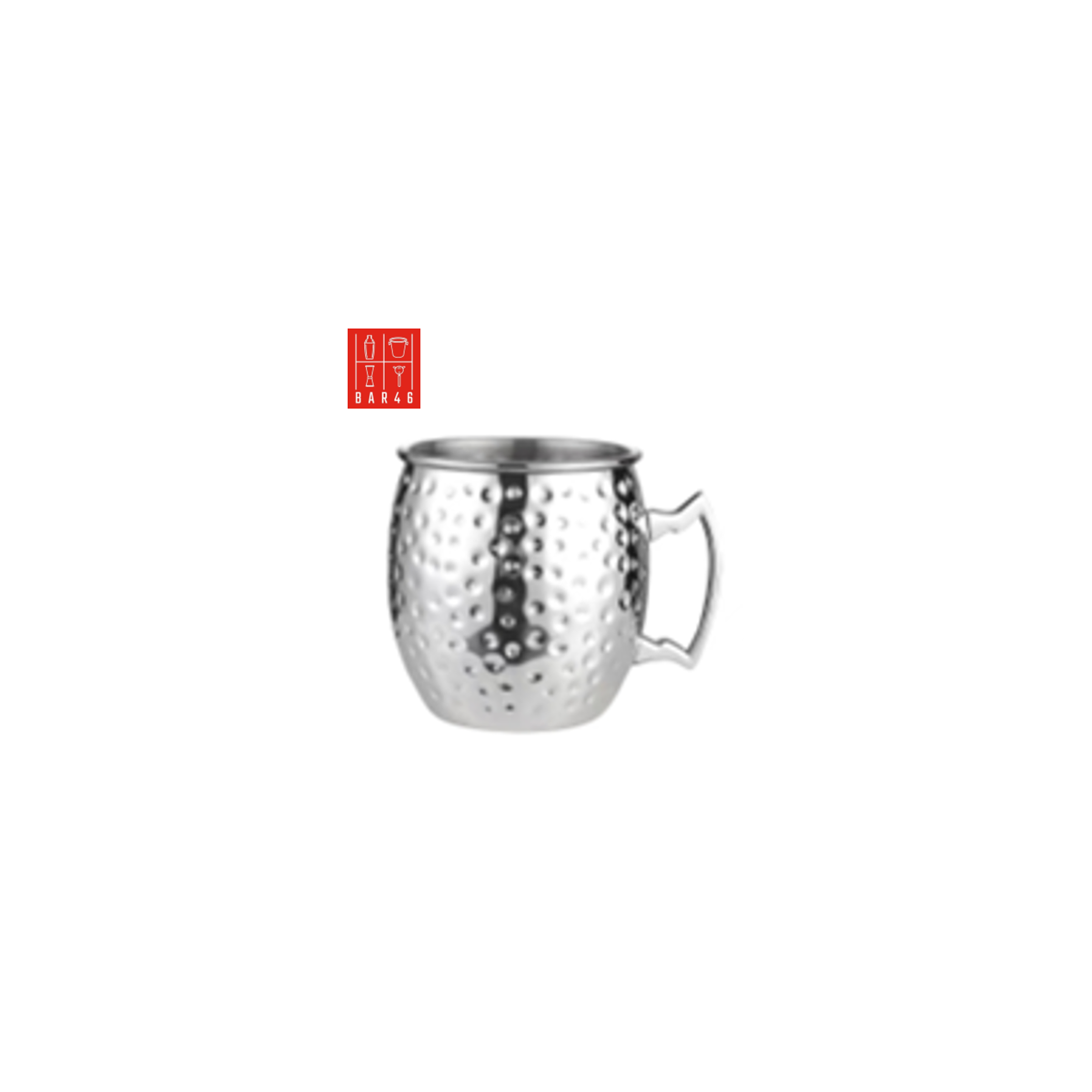 Hammered Stainless Steel Moscow Mule Mug 450ml | Elara Trading Bar Tools UAE