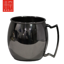 Black Moscow Mule Mug 15oz | Elara Trading Cocktail Barware