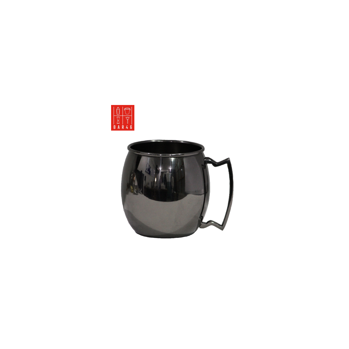 Black Moscow Mule Mug 15oz | Elara Trading Cocktail Barware