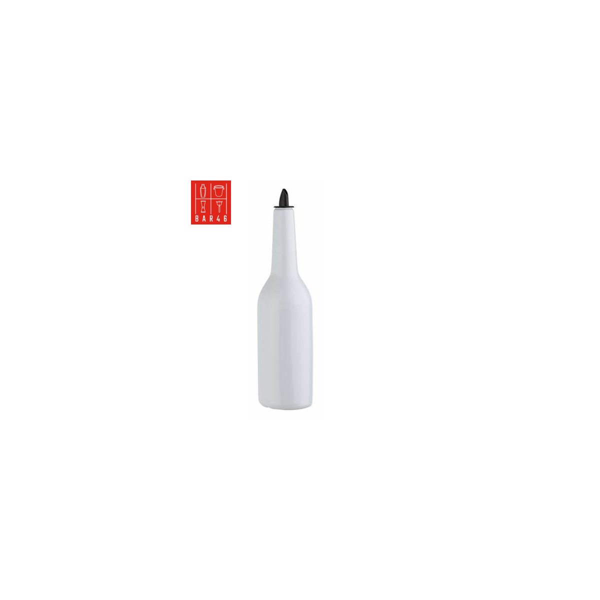 White Flair Bottle 750ml – Elara Trading Bartender Practice Bottle UAE