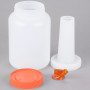 Store 'N Pour White Container with Orange Spout and Cap, (0.5Gl/2.2l)